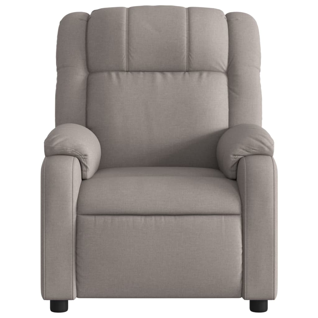 Fauteuil de massage inclinable électrique Taupe Tissu Fauteuils vidaXL   