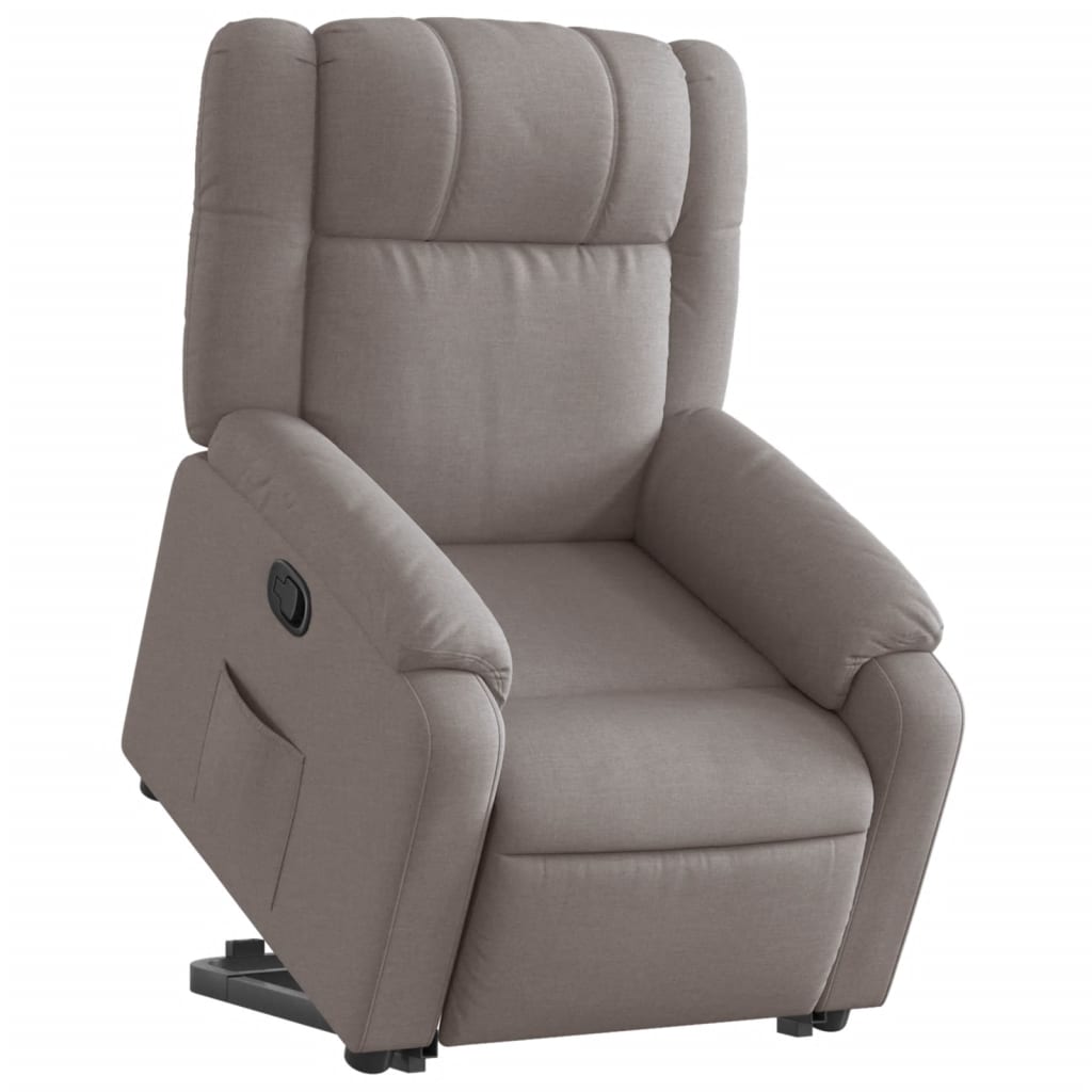 Fauteuil inclinable taupe tissu - Xios Store SNC