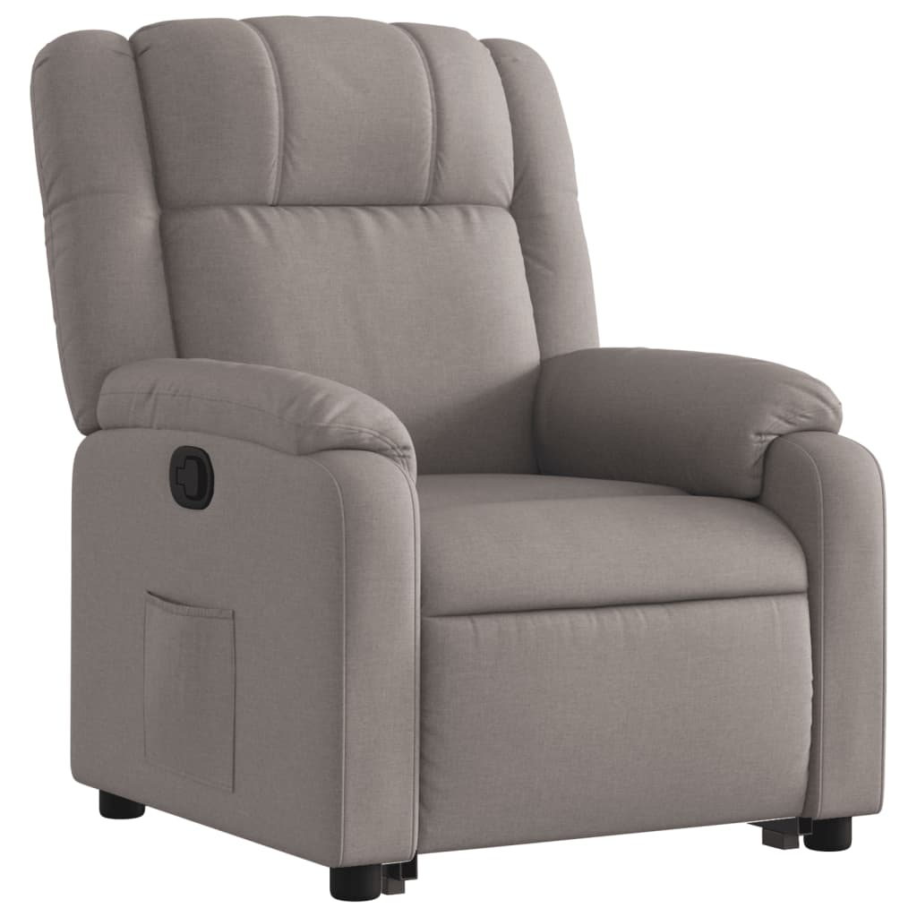 Fauteuil inclinable taupe tissu - Xios Store SNC