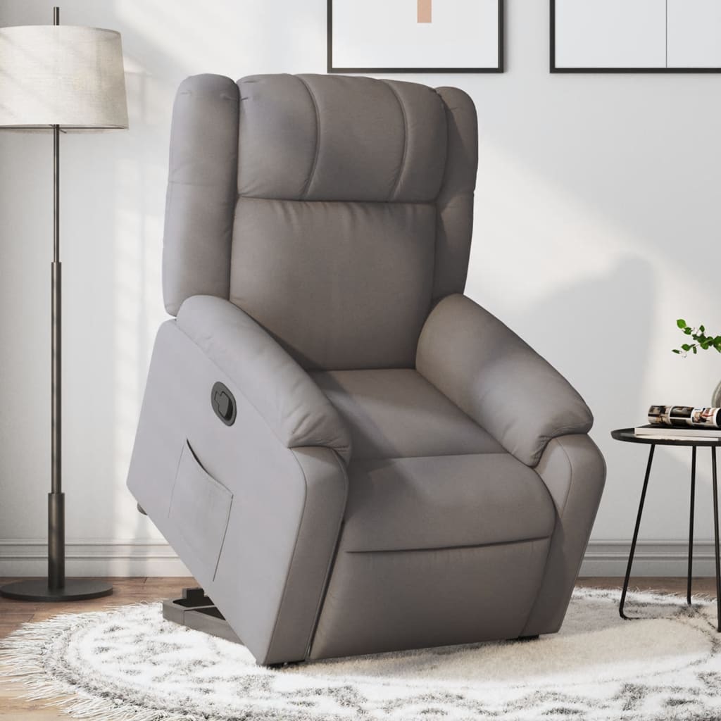 Fauteuil inclinable taupe tissu - Xios Store SNC