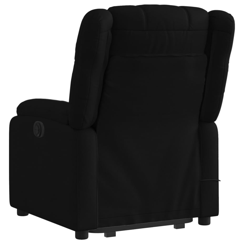 Fauteuil de massage inclinable Noir Tissu Fauteuils vidaXL   