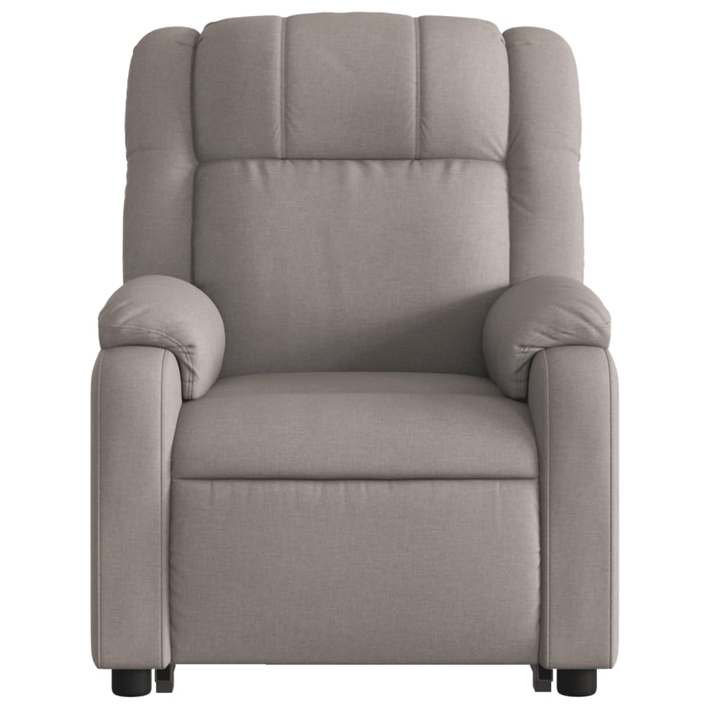 Fauteuil inclinable de massage Taupe Tissu Fauteuils vidaXL   