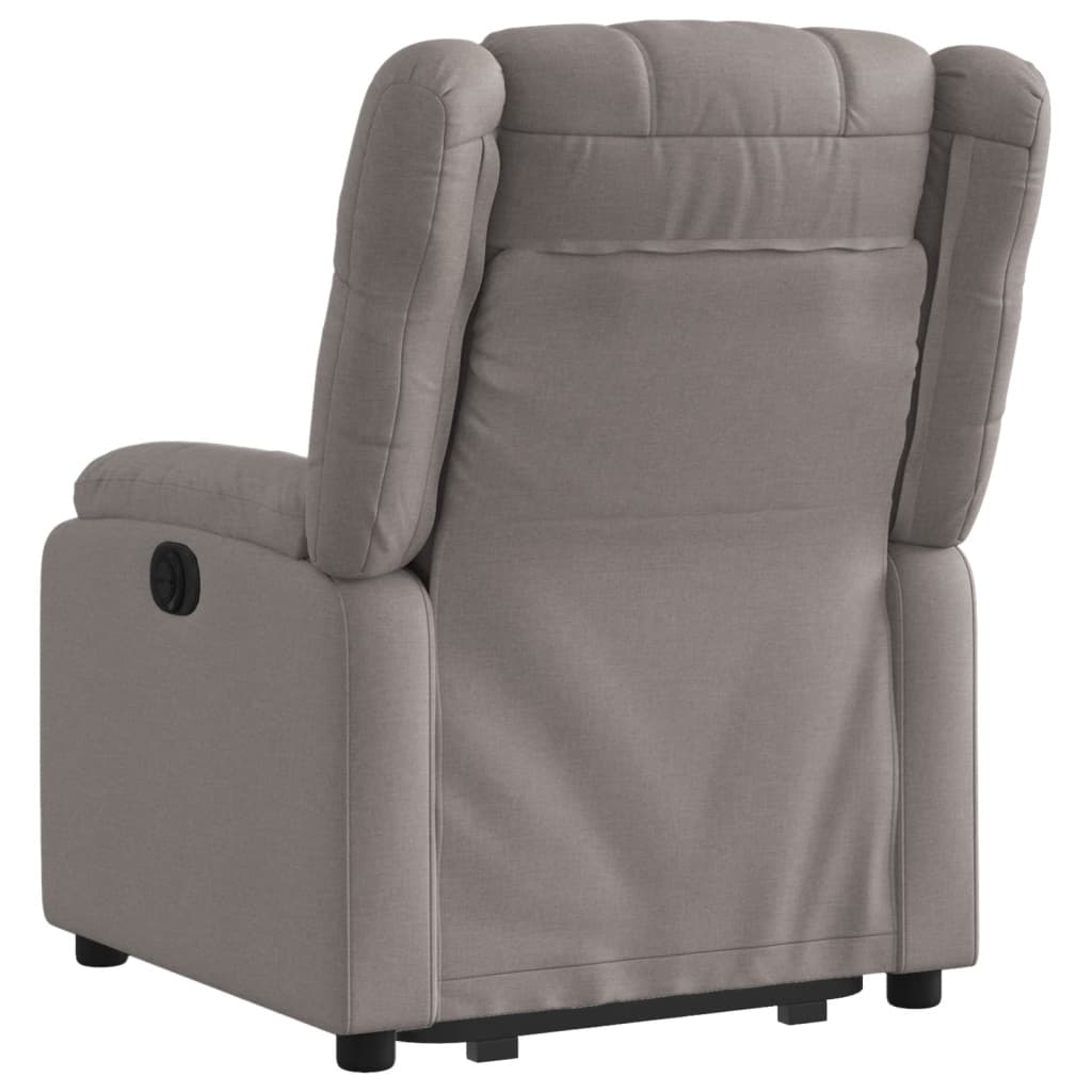 Fauteuil inclinable électrique taupe tissu - Xios Store SNC