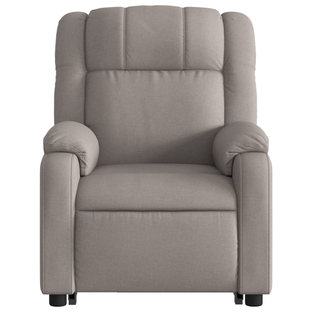 Fauteuil inclinable de massage électrique Taupe Tissu Fauteuils vidaXL   