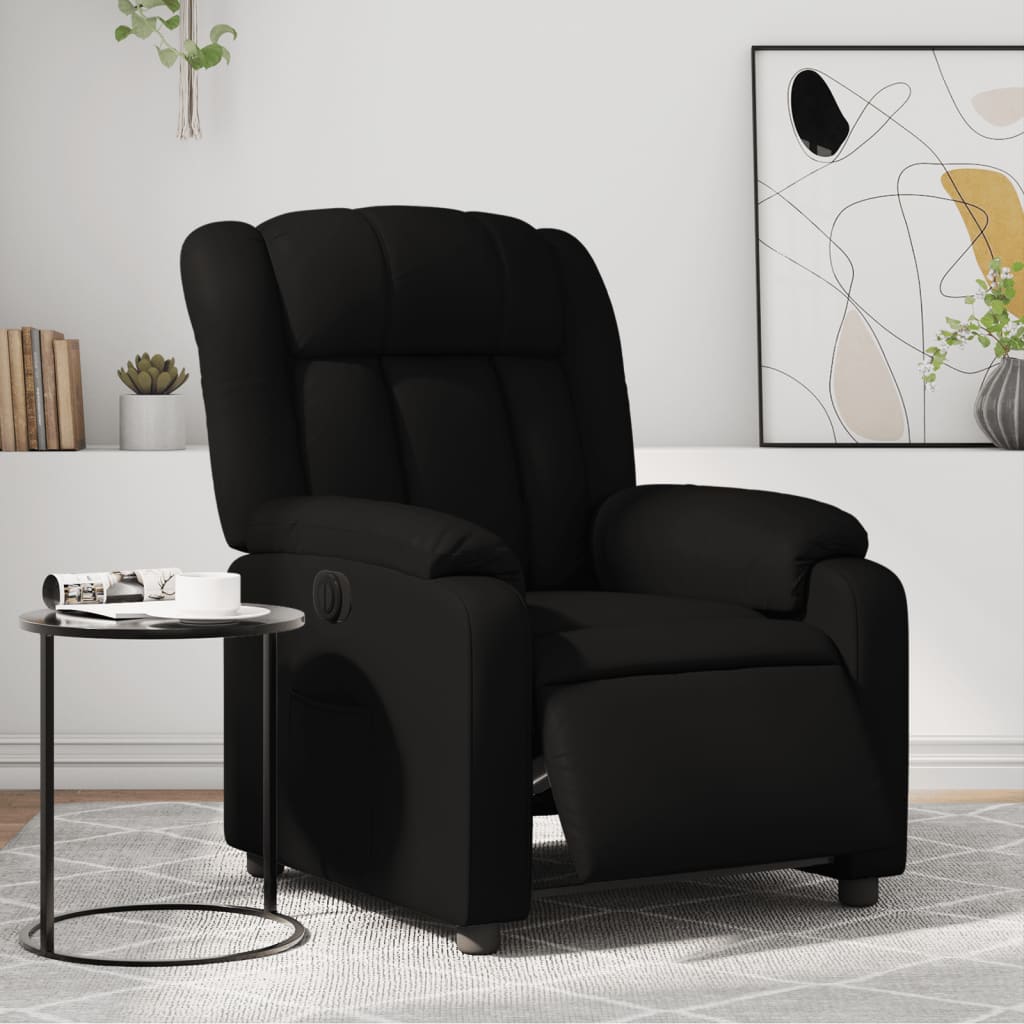 Fauteuil inclinable électrique Noir Similicuir Fauteuils vidaXL   