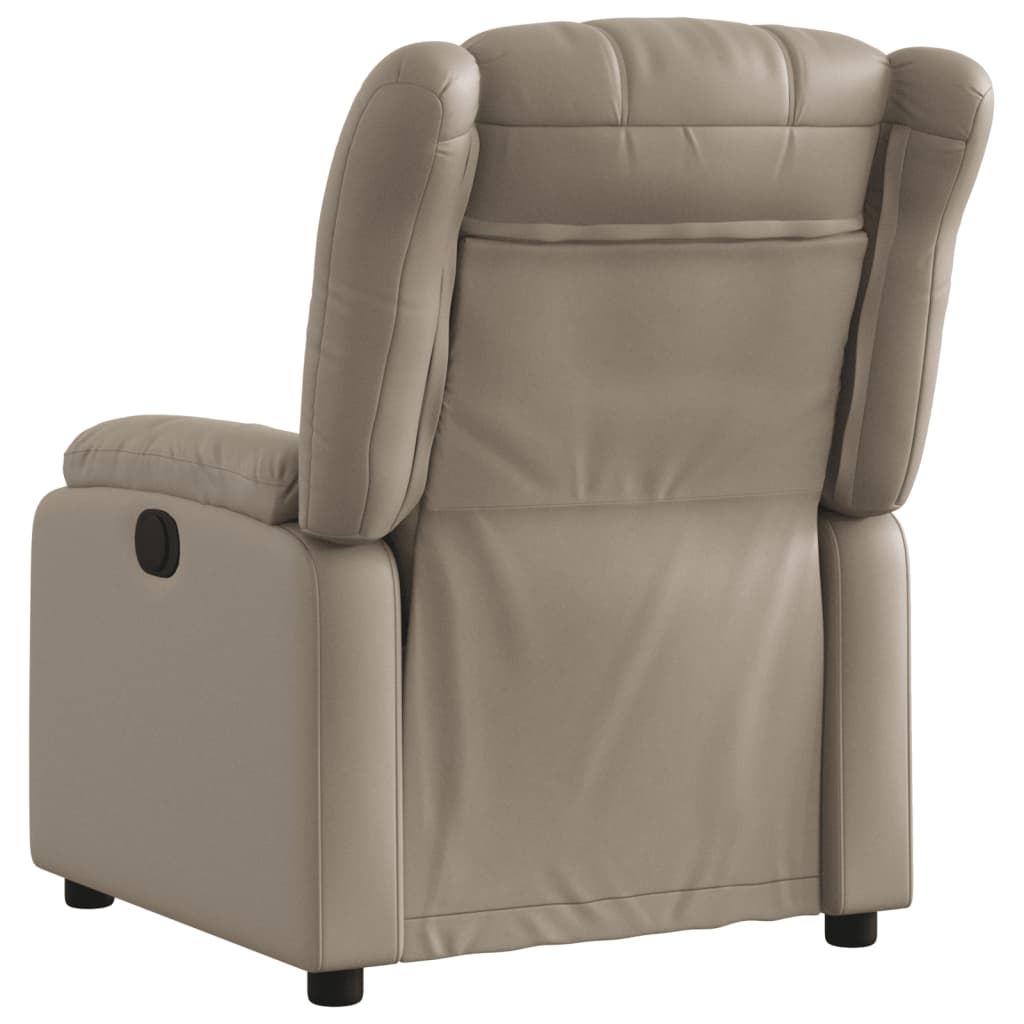 Fauteuil inclinable électrique Cappuccino Similicuir Fauteuils vidaXL   