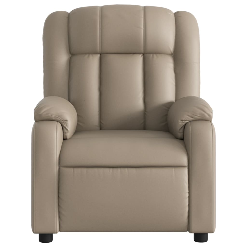 Fauteuil inclinable électrique Cappuccino Similicuir Fauteuils vidaXL   