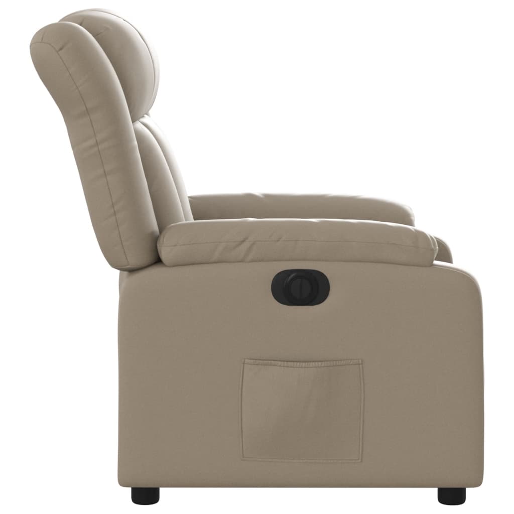 Fauteuil inclinable électrique Cappuccino Similicuir Fauteuils vidaXL   