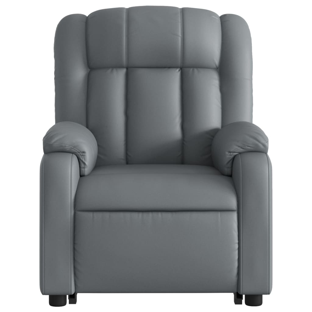 Fauteuil inclinable Gris Similicuir Fauteuils vidaXL   