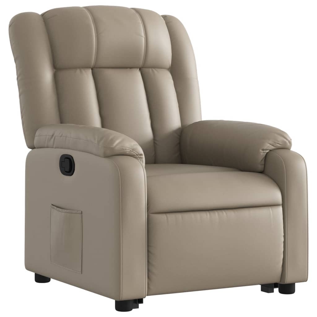 Fauteuil inclinable Cappuccino Similicuir Fauteuils vidaXL   