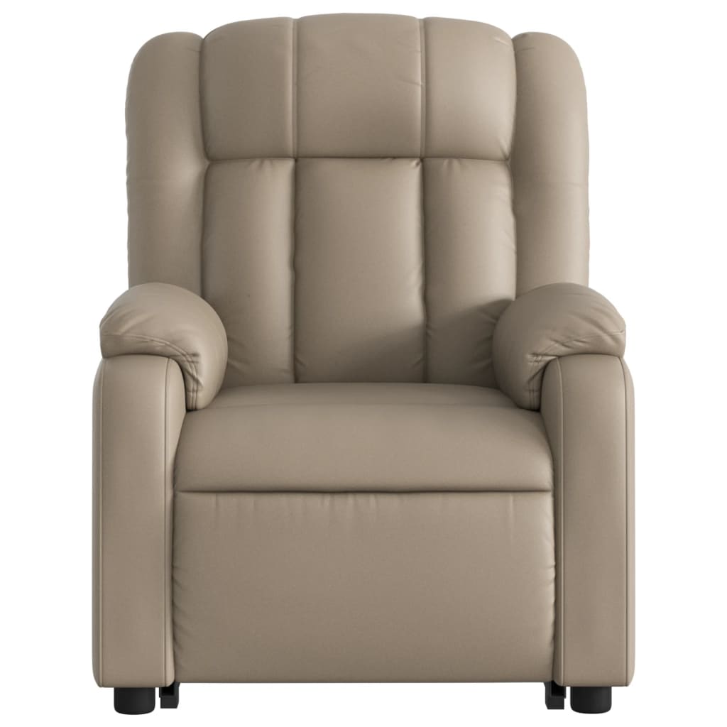 Fauteuil inclinable de massage Cappuccino Similicuir Fauteuils vidaXL   