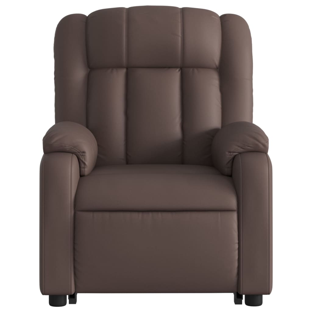 Fauteuil inclinable électrique marron similicuir Fauteuils vidaXL   