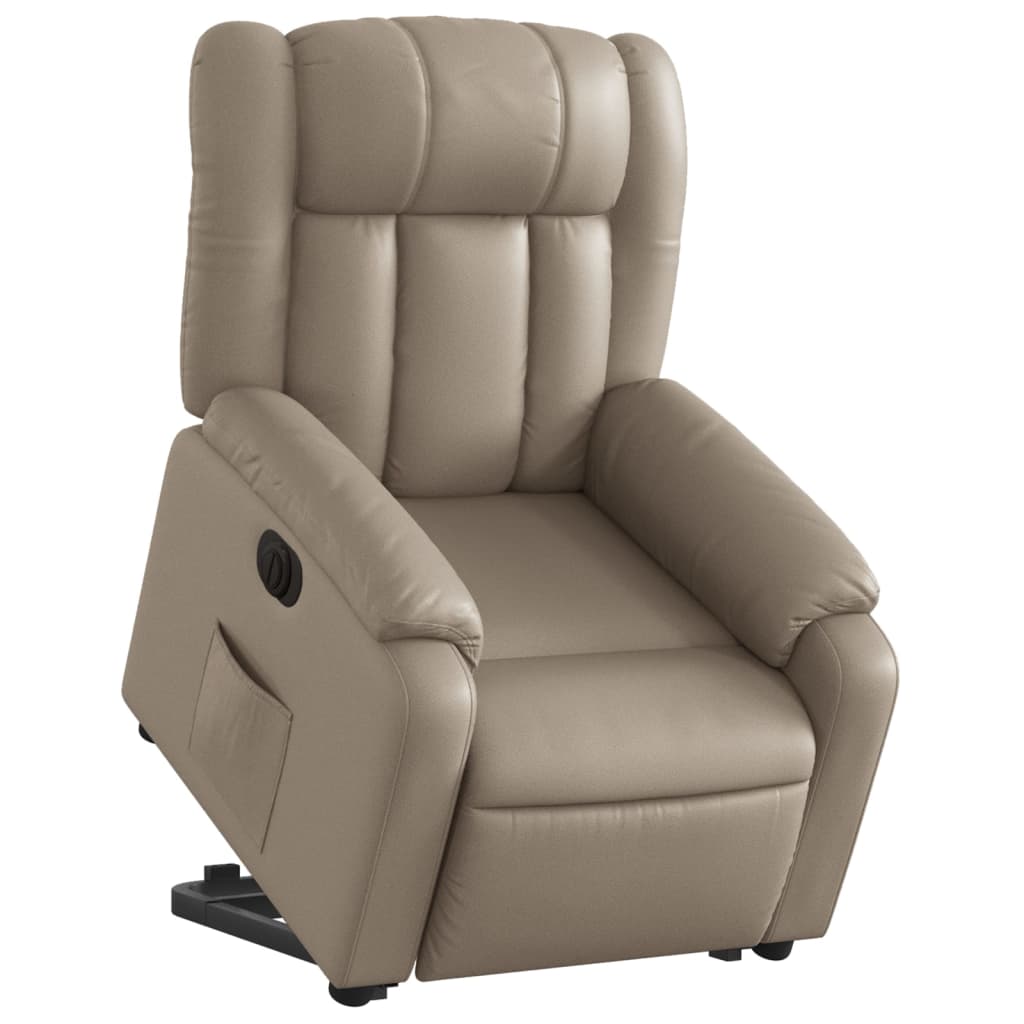 Fauteuil inclinable électrique cappuccino similicuir Fauteuils vidaXL   