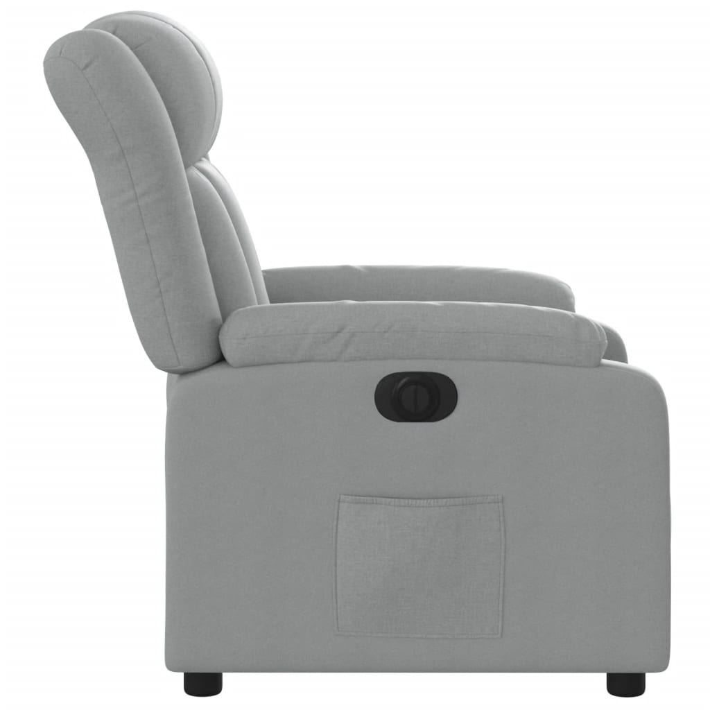 Fauteuil inclinable électrique Gris clair Tissu - Xios Store SNC