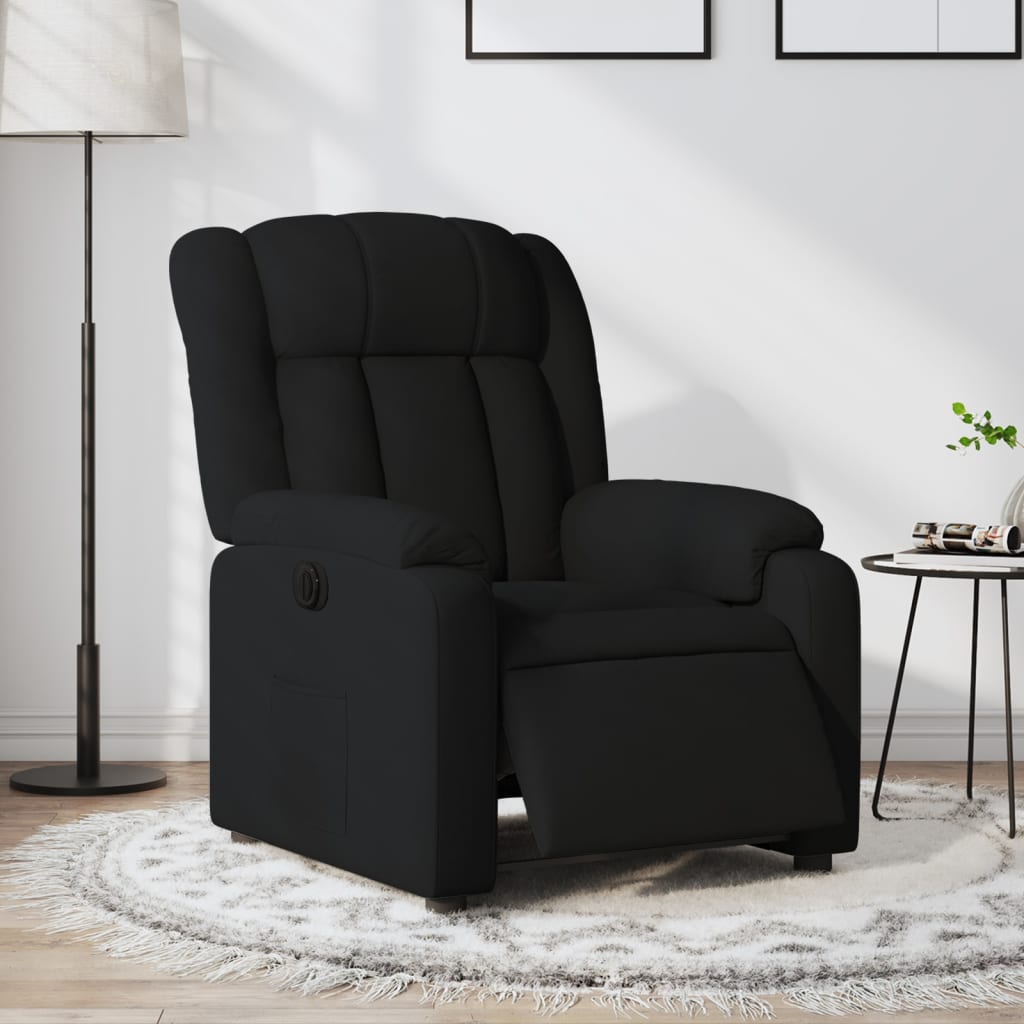 Fauteuil inclinable électrique Noir Tissu Fauteuils vidaXL   