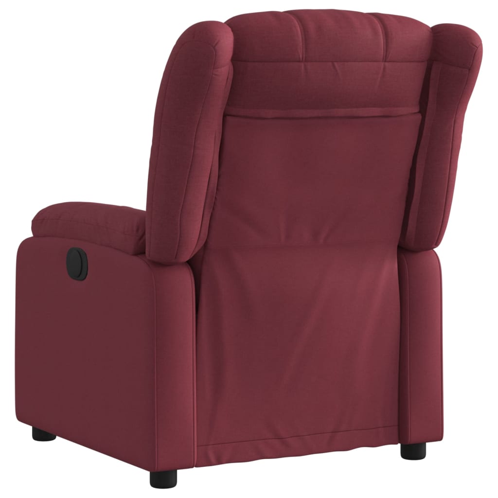 Fauteuil inclinable électrique Rouge bordeaux Tissu - Xios Store SNC