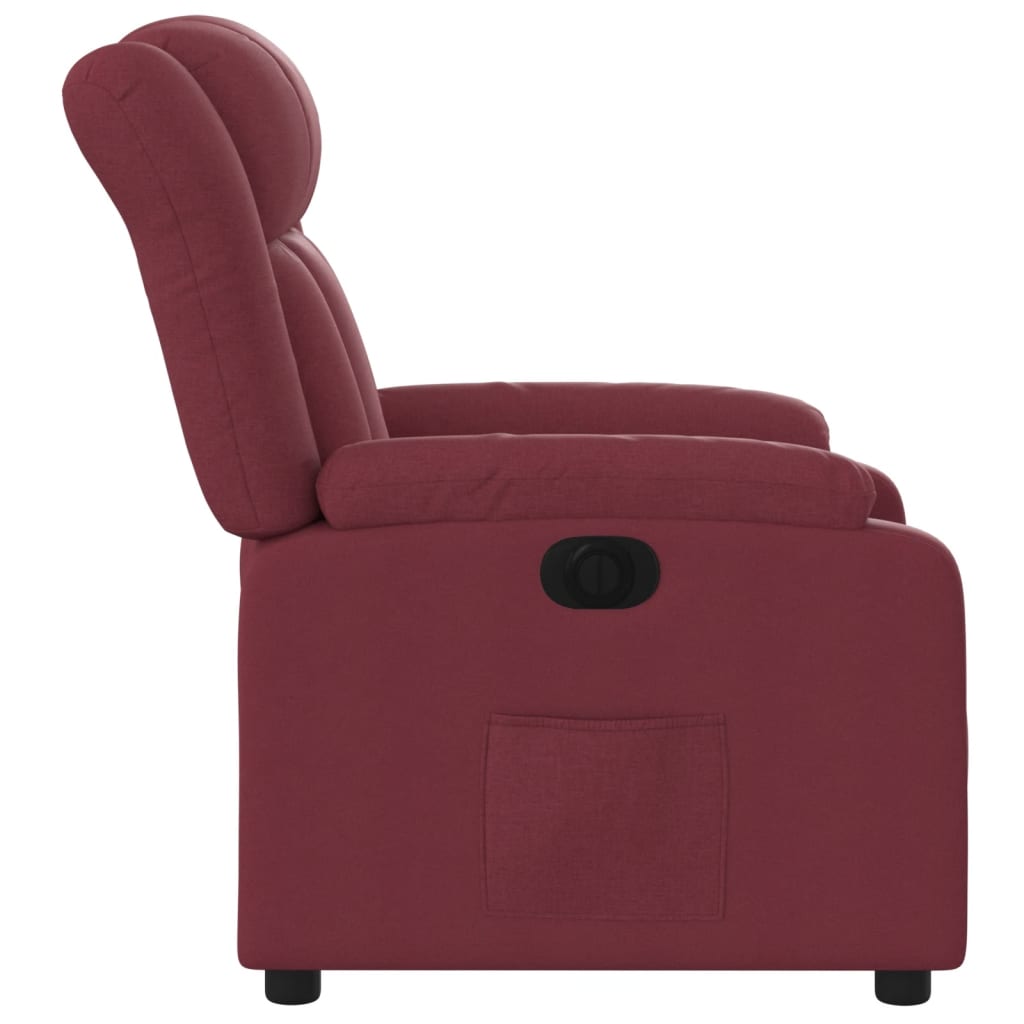 Fauteuil inclinable électrique Rouge bordeaux Tissu - Xios Store SNC