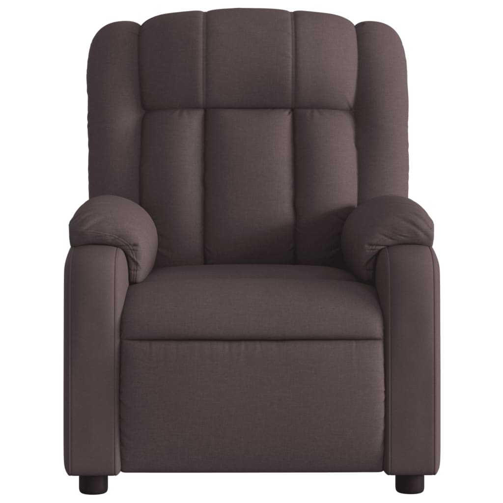 Fauteuil inclinable électrique Marron foncé Tissu - Xios Store SNC