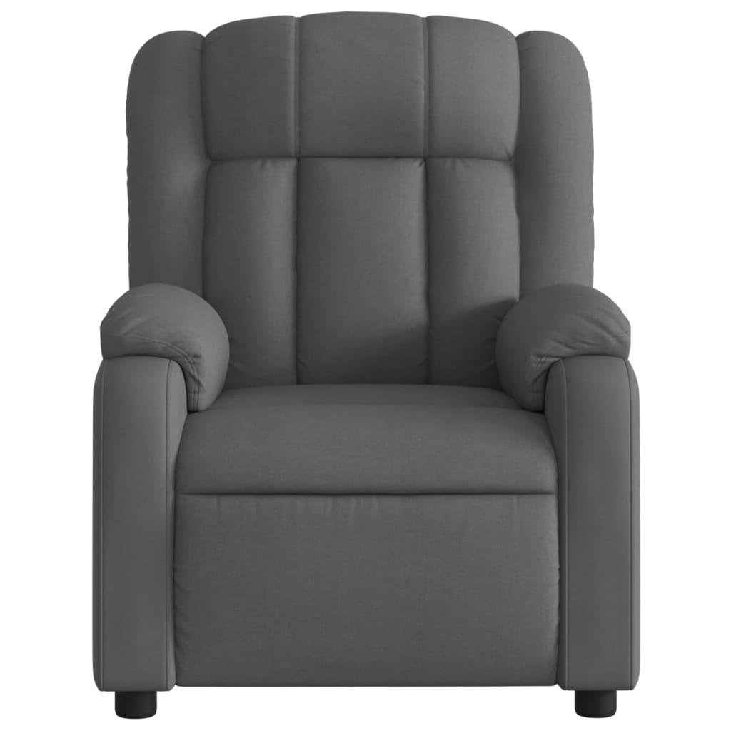 Fauteuil inclinable de massage électrique gris foncé tissu Fauteuils vidaXL   