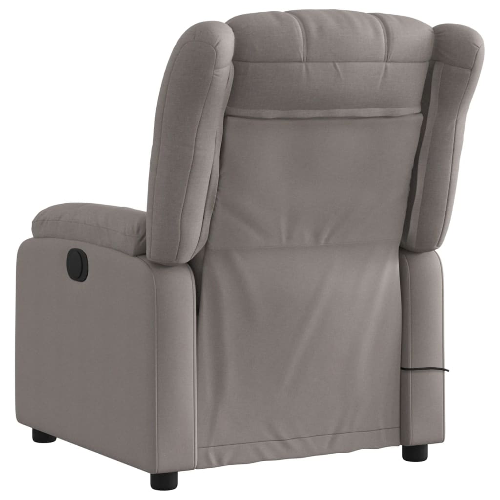 Fauteuil de massage inclinable électrique Taupe Tissu - Xios Store SNC