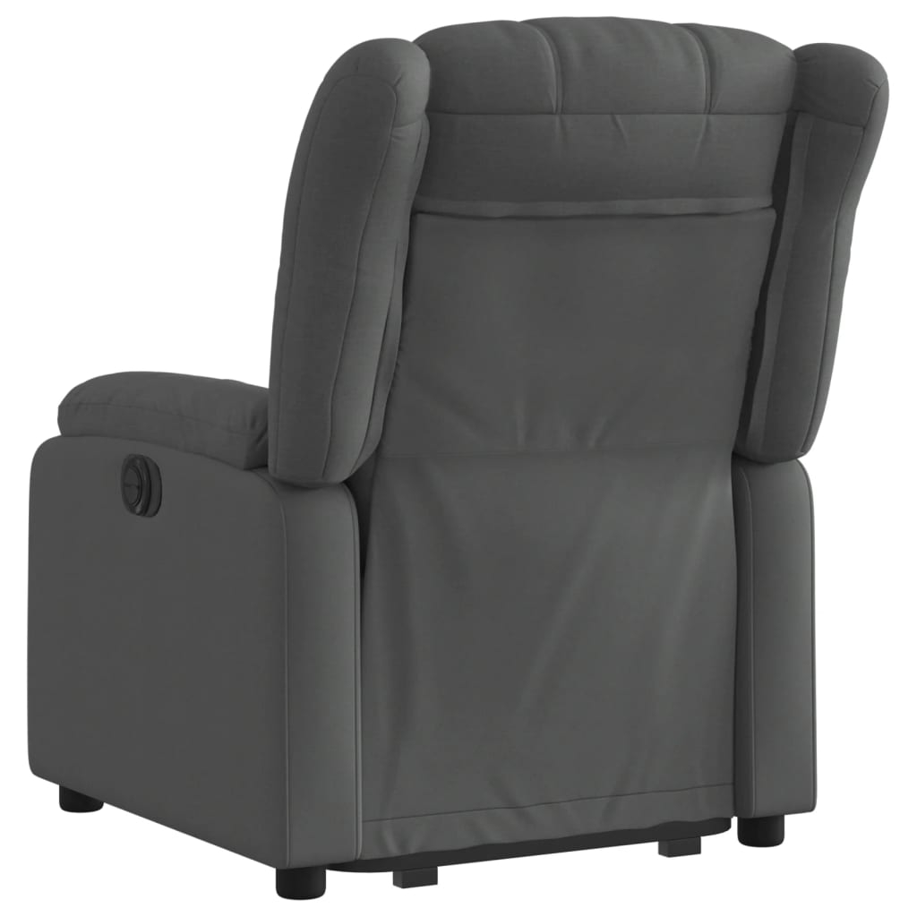 Fauteuil inclinable Gris foncé Tissu Fauteuils vidaXL   