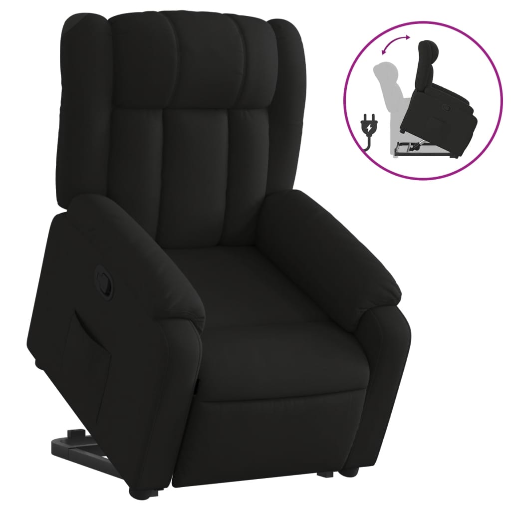 Fauteuil inclinable noir tissu Fauteuils vidaXL   