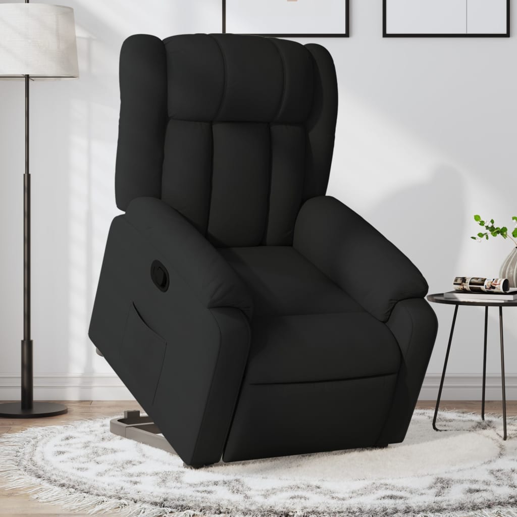 Fauteuil inclinable noir tissu Fauteuils vidaXL   