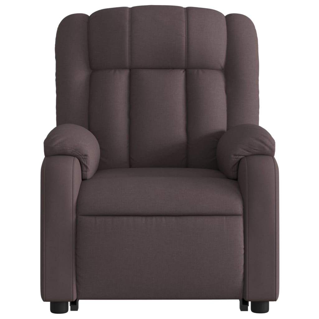 Fauteuil inclinable marron foncé tissu - Xios Store SNC