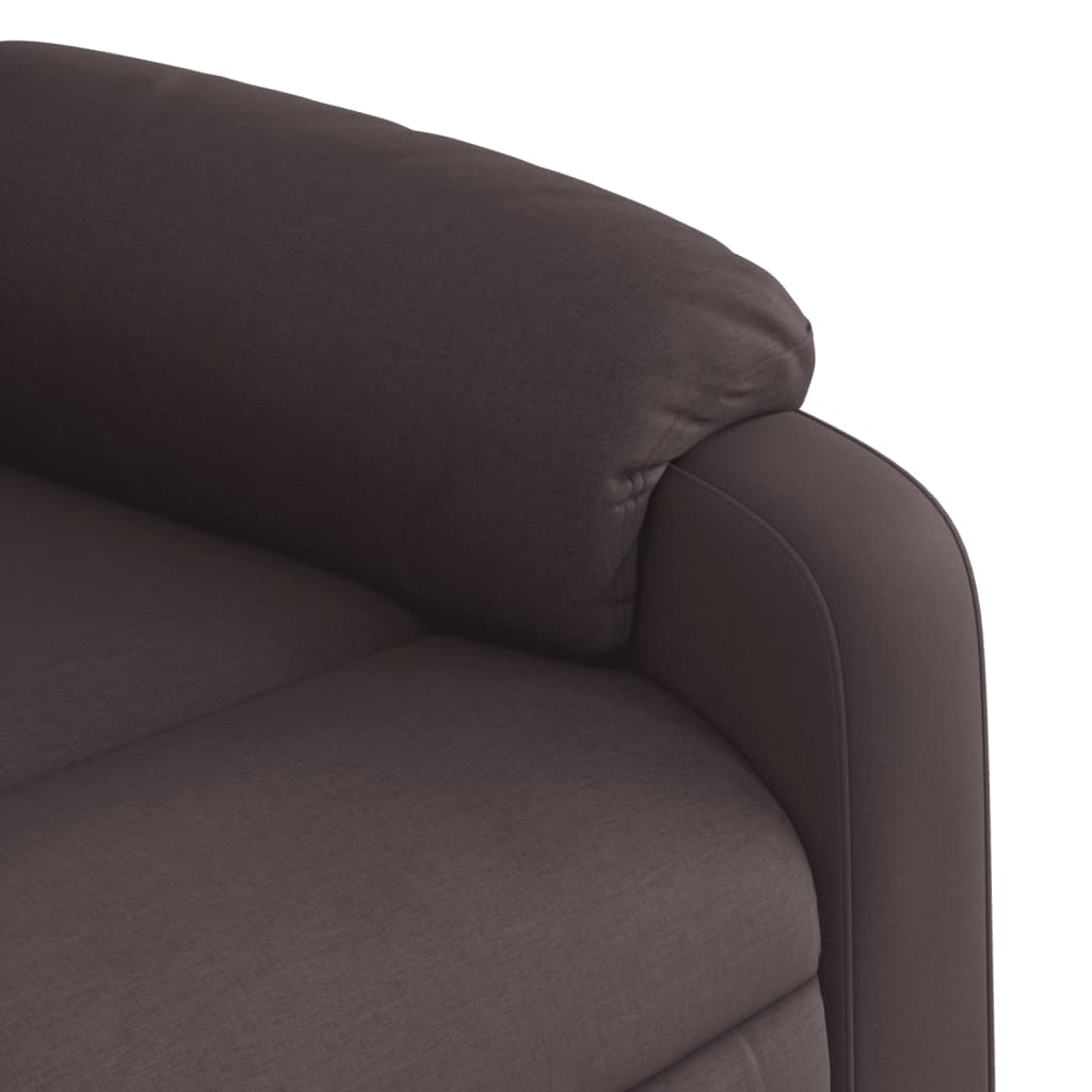 Fauteuil inclinable marron foncé tissu - Xios Store SNC