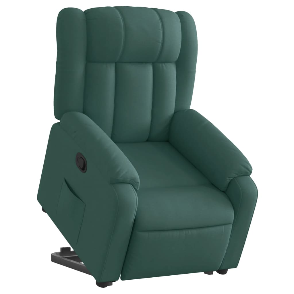 Fauteuil inclinable vert foncé tissu - Xios Store SNC