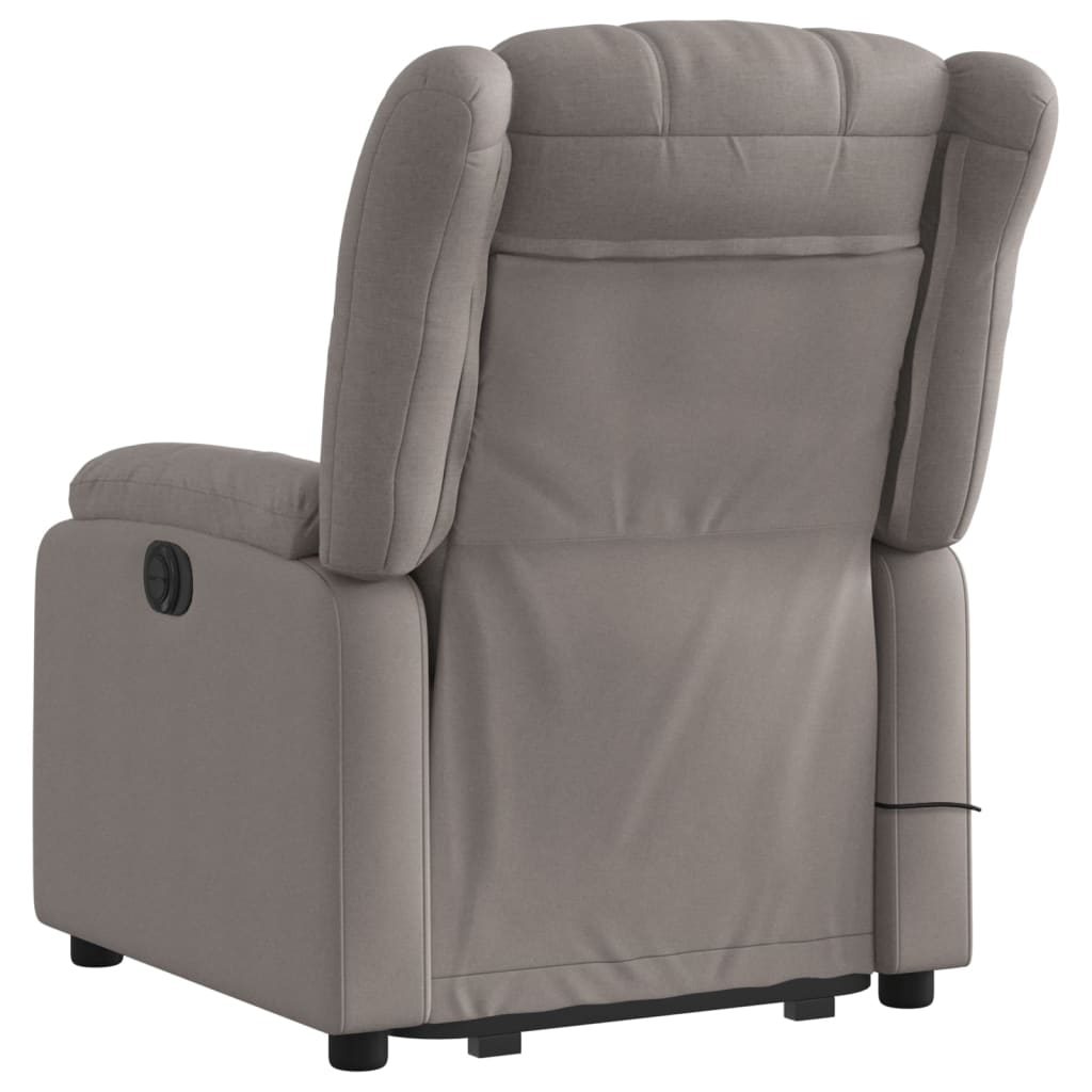 Fauteuil inclinable de massage Taupe Tissu - Xios Store SNC