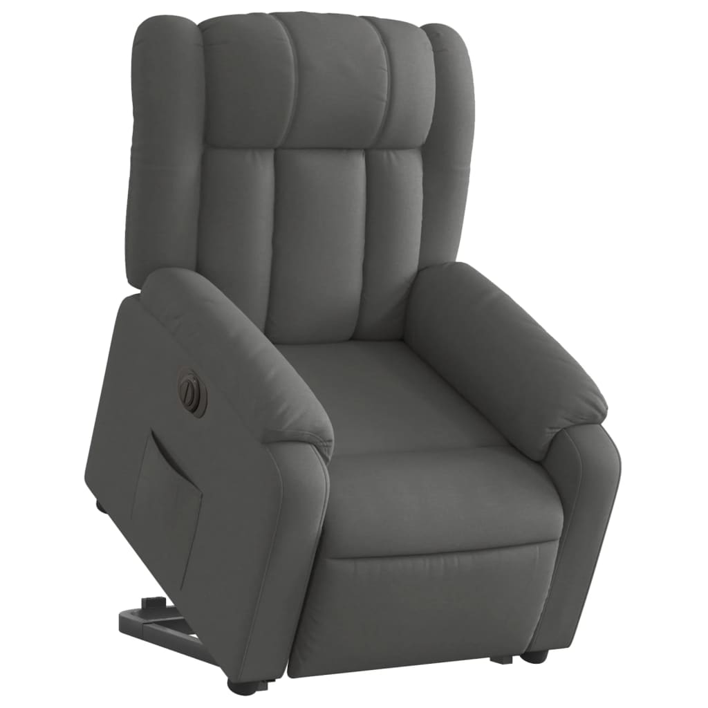 Fauteuil inclinable électrique gris foncé tissu Fauteuils vidaXL   