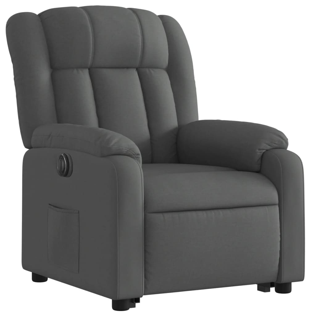 Fauteuil inclinable électrique gris foncé tissu Fauteuils vidaXL   