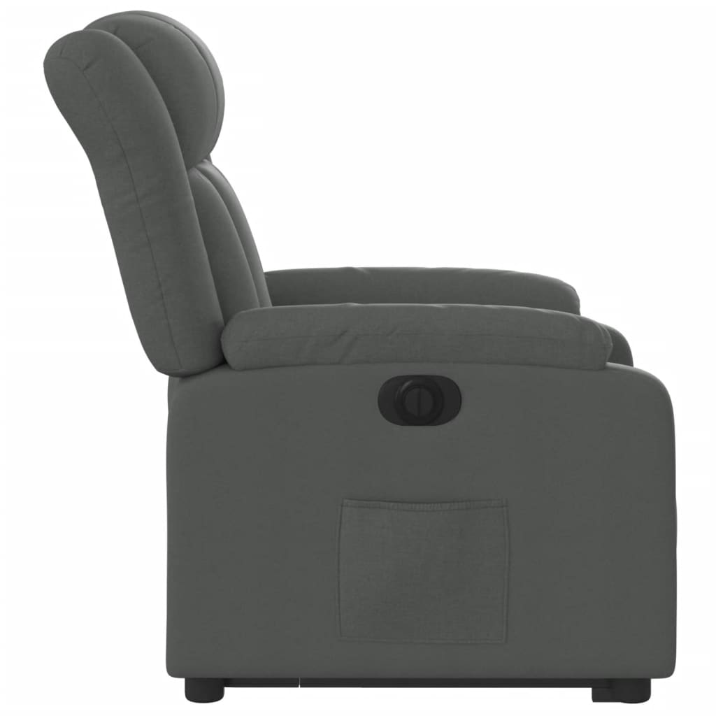 Fauteuil inclinable électrique gris foncé tissu Fauteuils vidaXL   