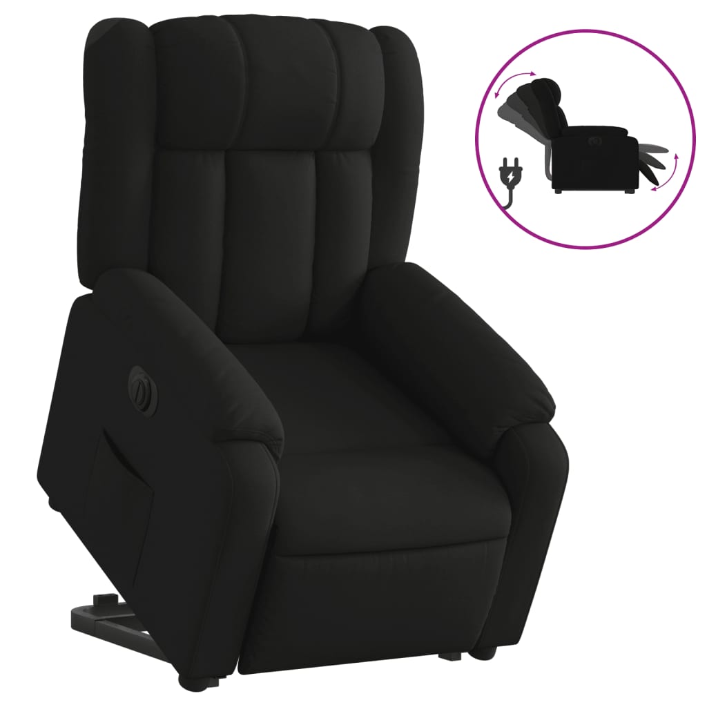 Fauteuil inclinable électrique noir tissu Fauteuils vidaXL   