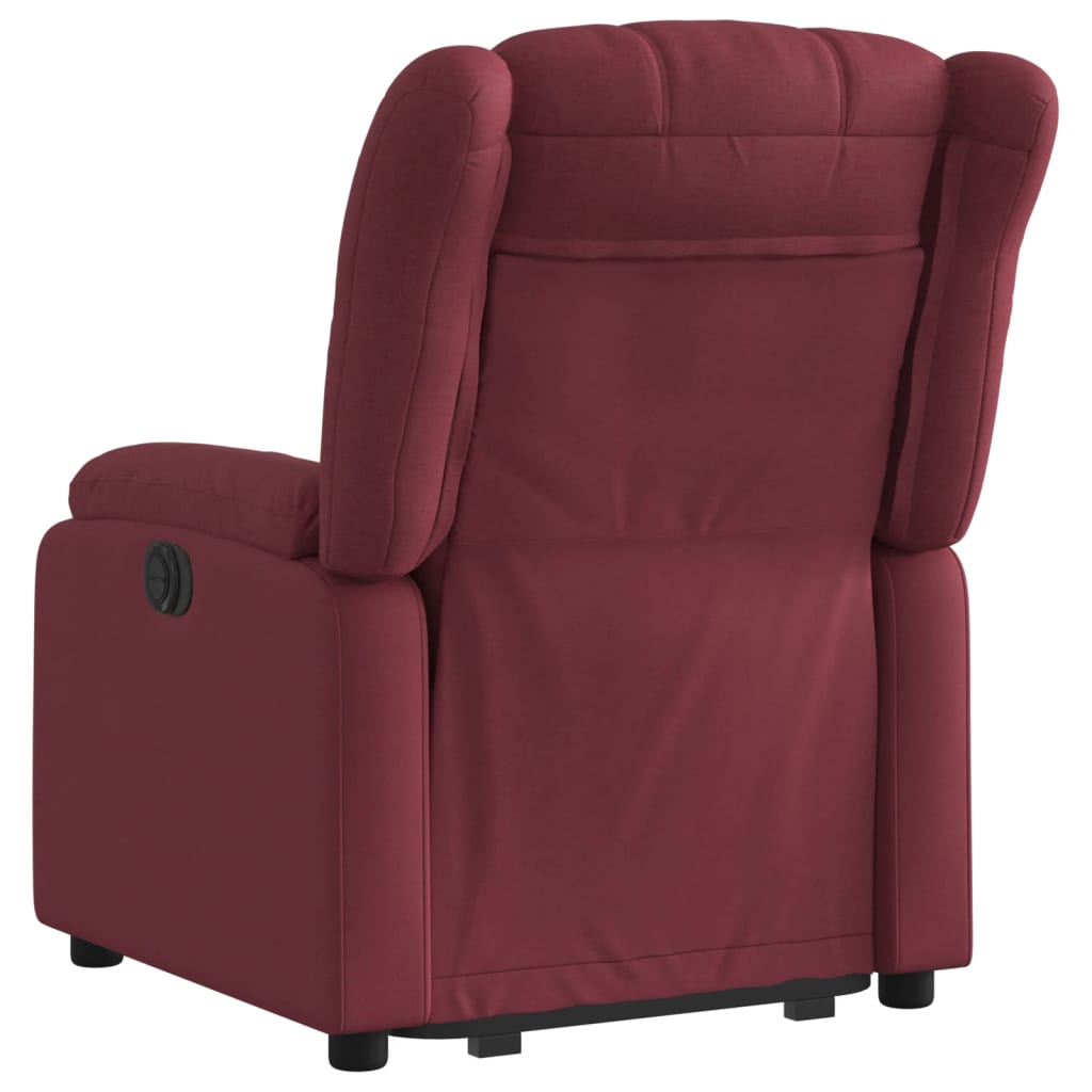 Fauteuil inclinable électrique rouge bordeaux tissu - Xios Store SNC