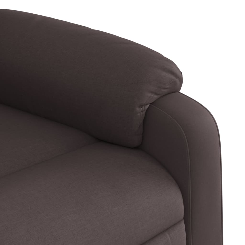 Fauteuil inclinable électrique marron foncé tissu - Xios Store SNC