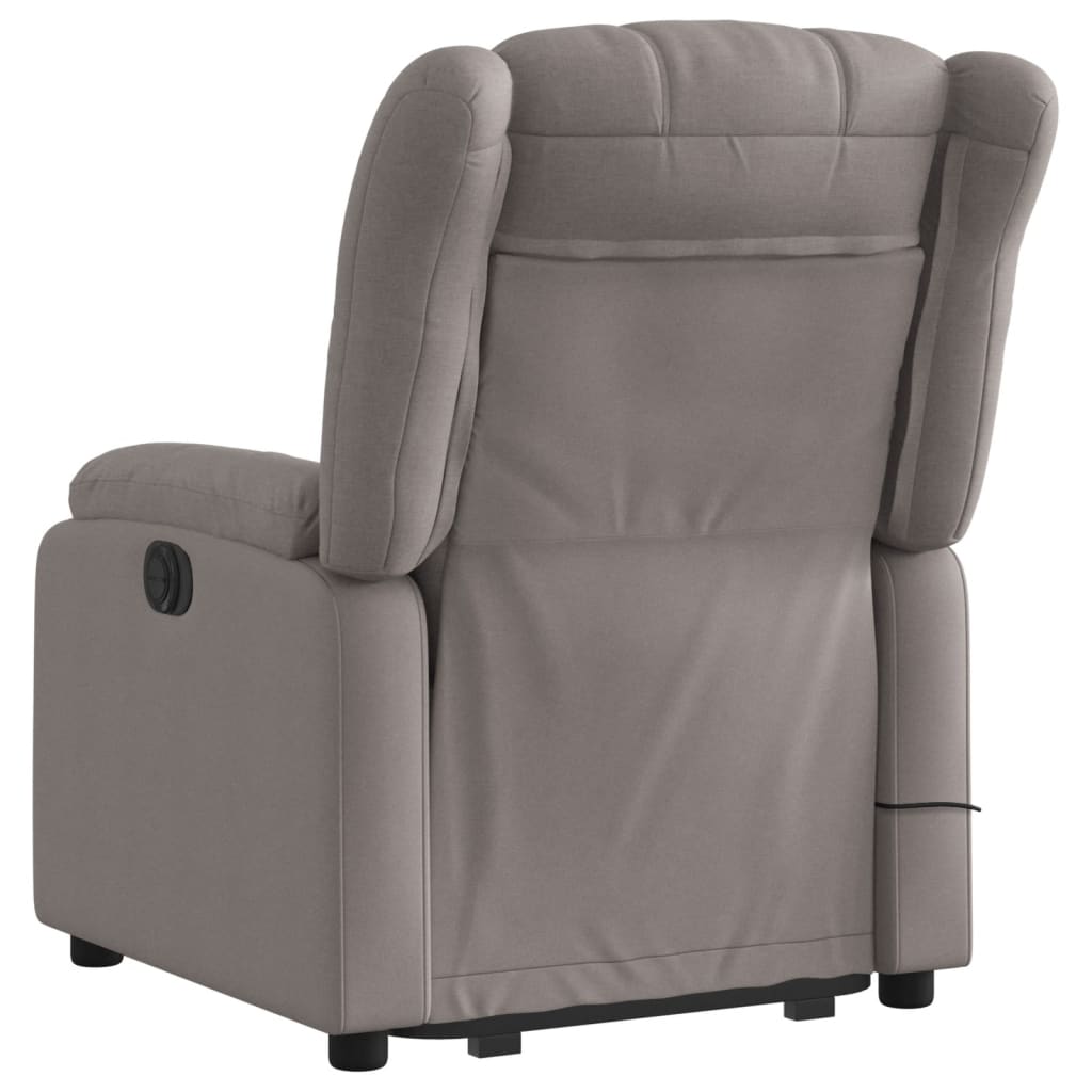 Fauteuil inclinable de massage électrique Taupe Tissu - Xios Store SNC