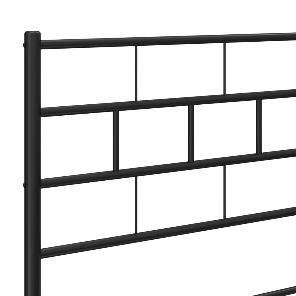 Tête de lit métal noir 107 cm Têtes et pieds de lit vidaXL   