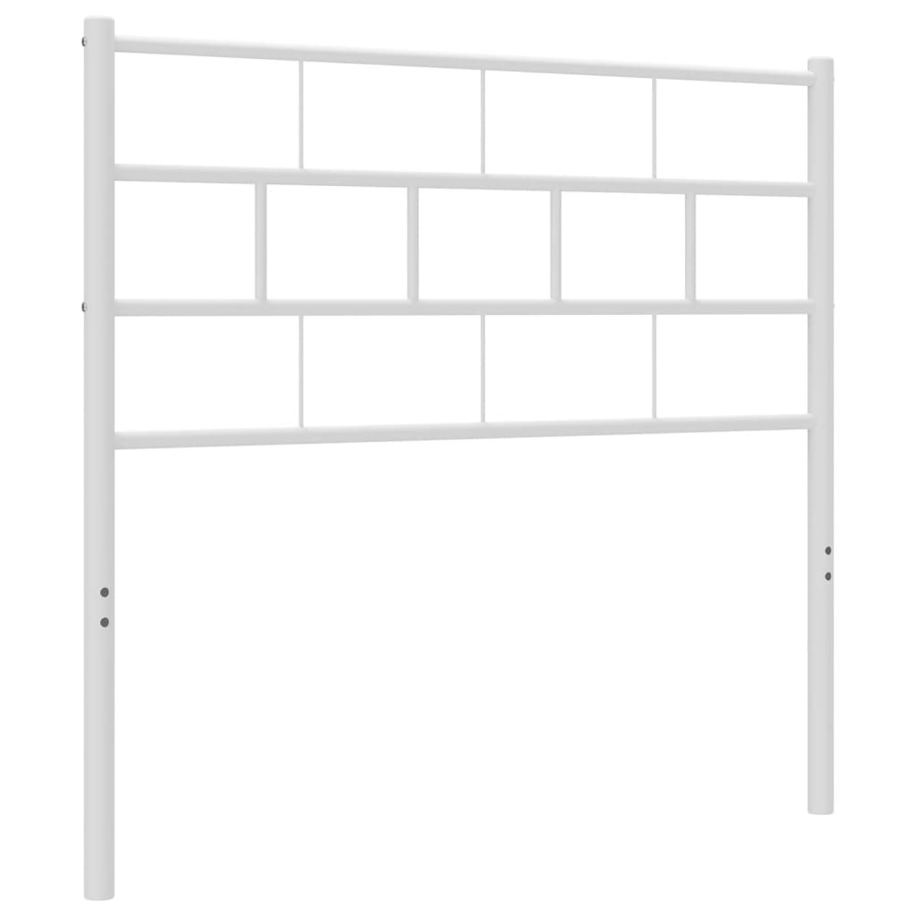 Tête de lit métal blanc 75 cm Têtes et pieds de lit vidaXL   