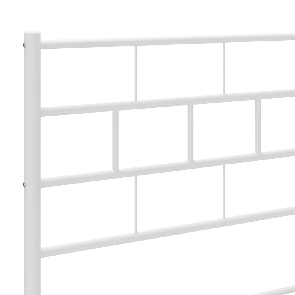 Tête de lit métal blanc 75 cm Têtes et pieds de lit vidaXL   