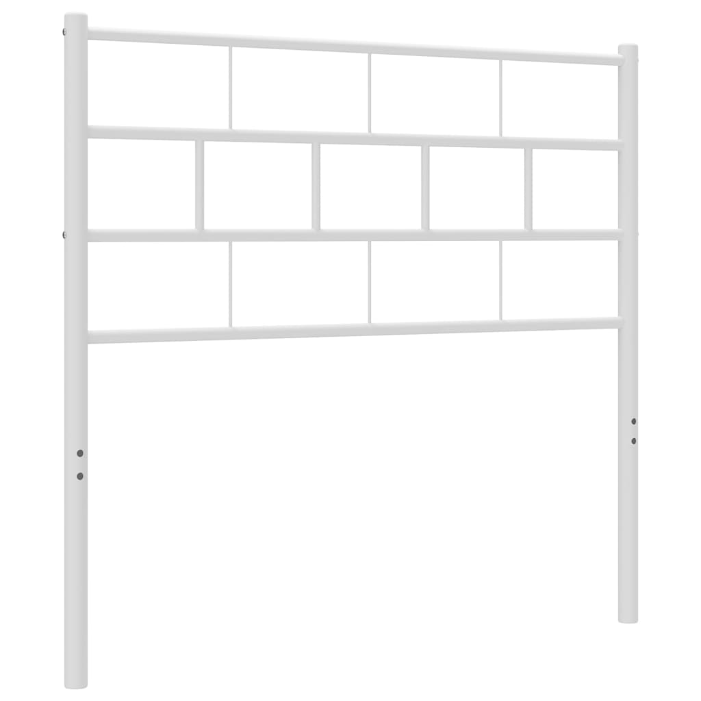 Tête de lit métal blanc 80 cm Têtes et pieds de lit vidaXL   