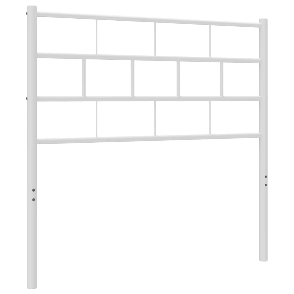 Tête de lit métal blanc 100 cm Têtes et pieds de lit vidaXL   