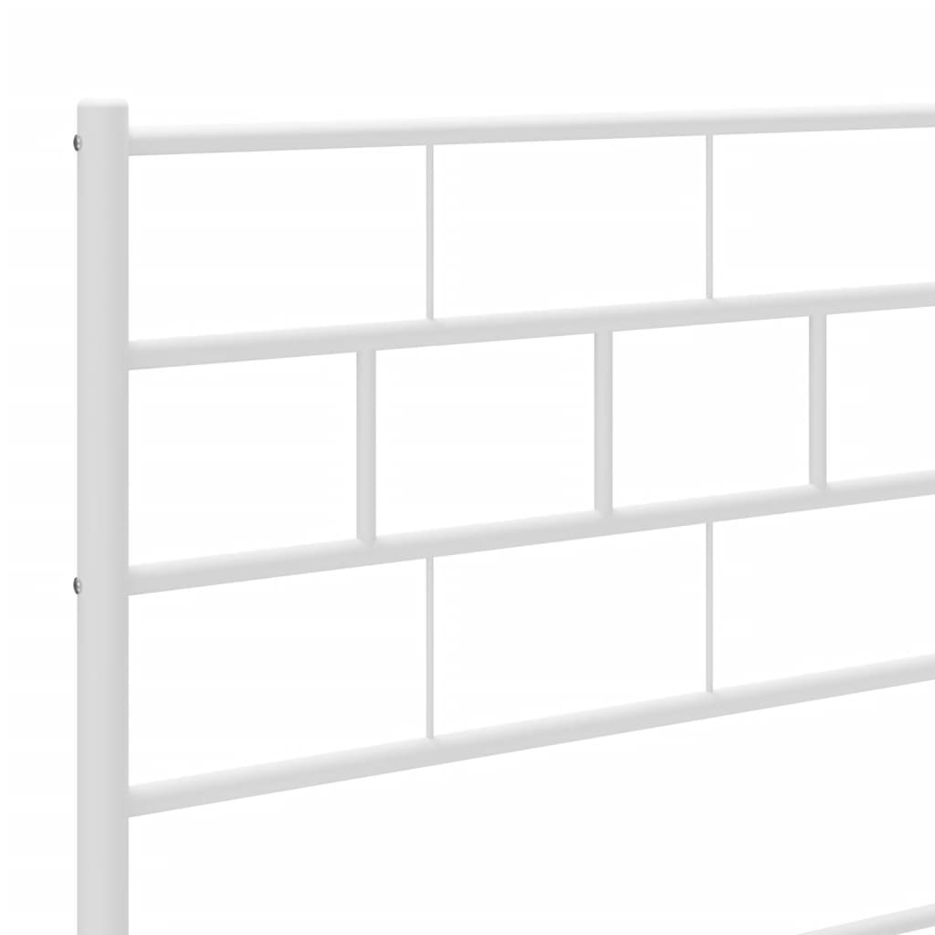 Tête de lit métal blanc 100 cm Têtes et pieds de lit vidaXL   