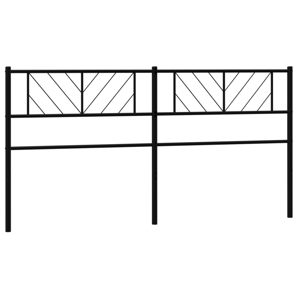 Tête de lit métal noir 193 cm Têtes et pieds de lit vidaXL   