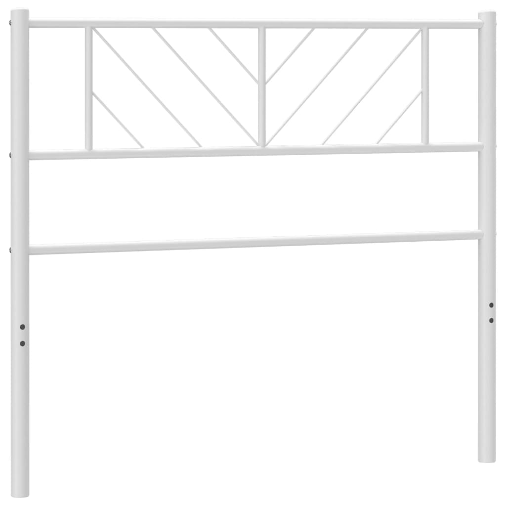 Tête de lit métal blanc 75 cm Têtes et pieds de lit vidaXL   