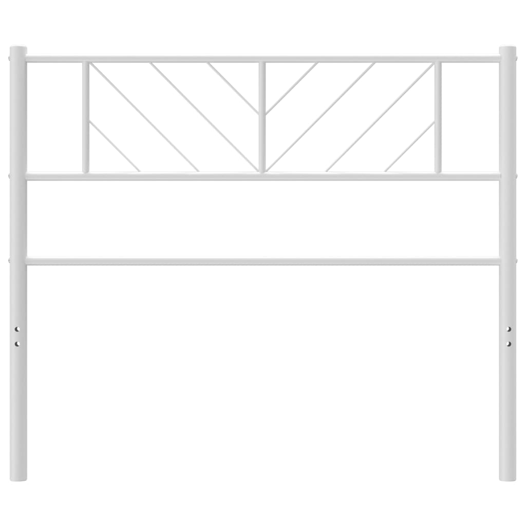 Tête de lit métal blanc 75 cm Têtes et pieds de lit vidaXL   