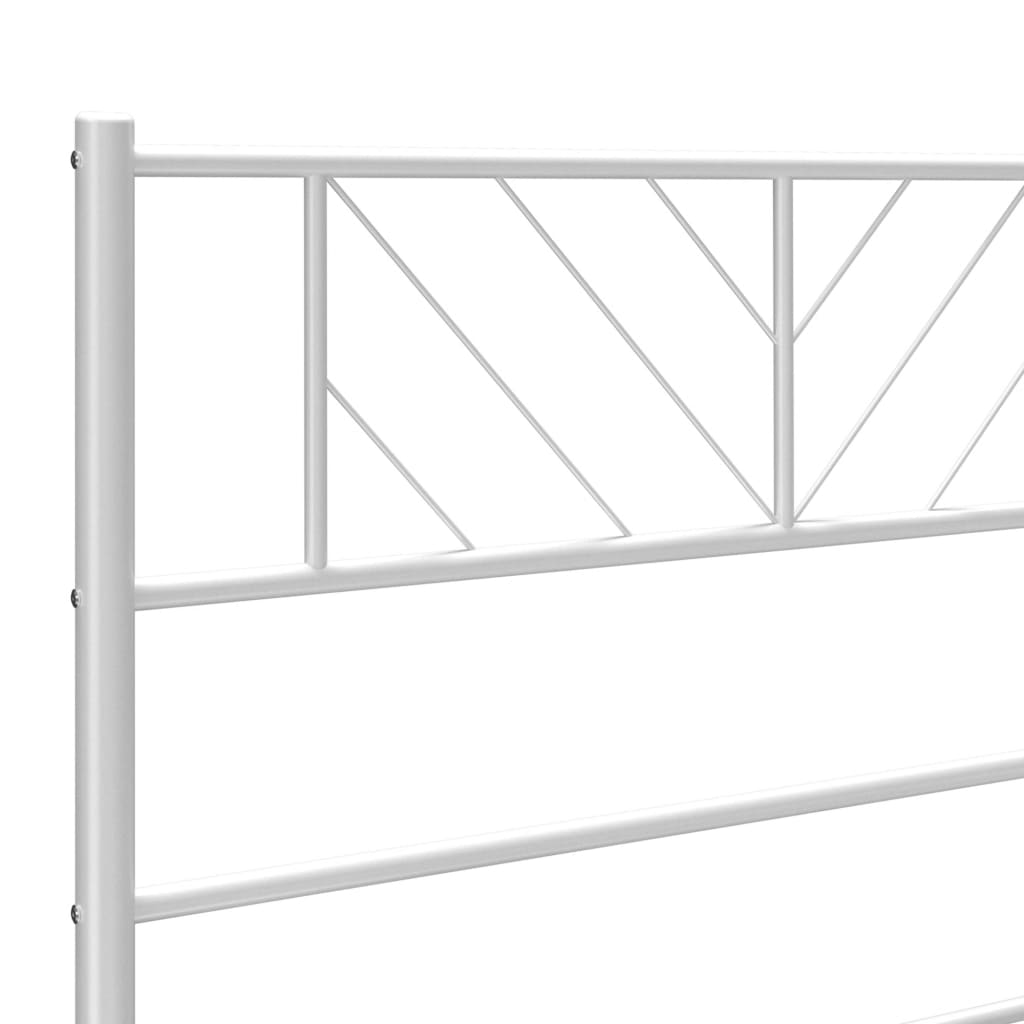 Tête de lit métal blanc 75 cm Têtes et pieds de lit vidaXL   