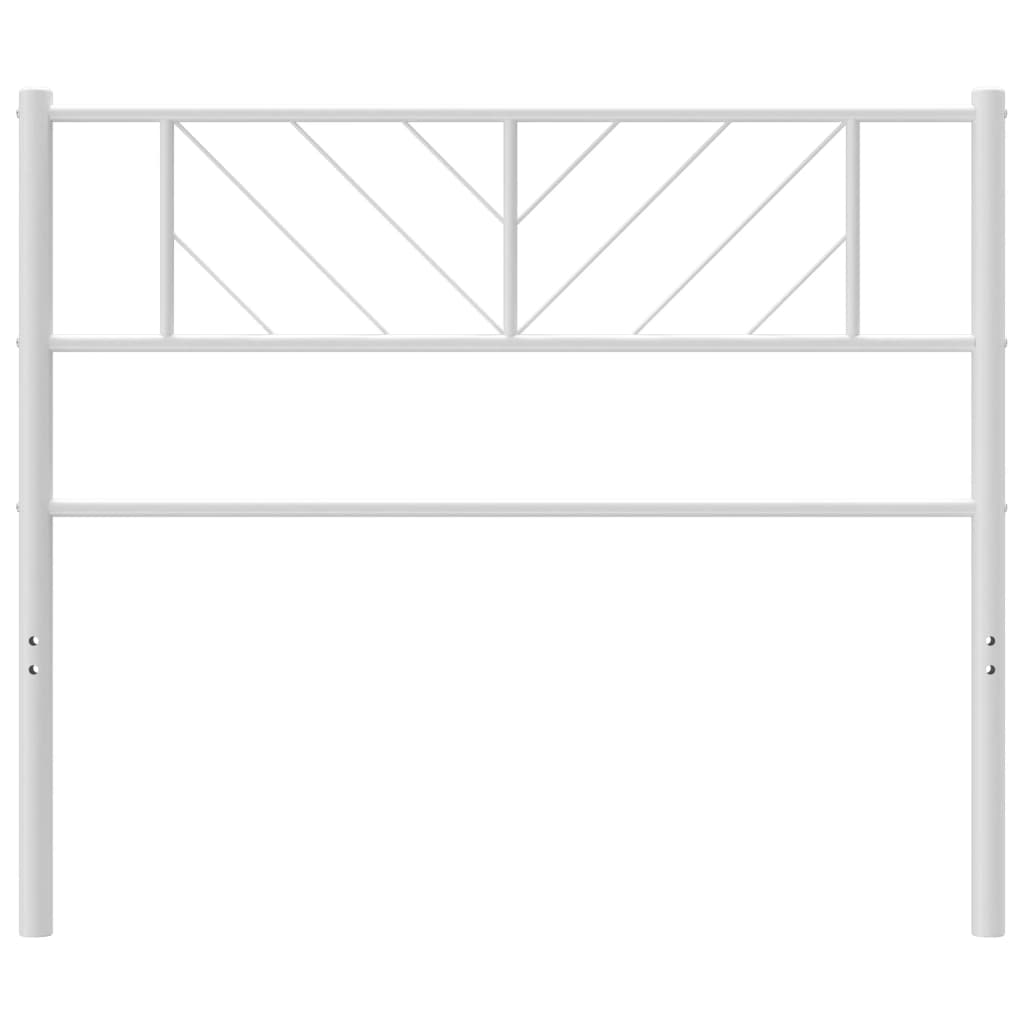 Tête de lit métal blanc 90 cm Têtes et pieds de lit vidaXL