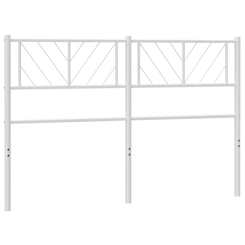 Tête de lit métal blanc 120 cm Têtes et pieds de lit vidaXL   